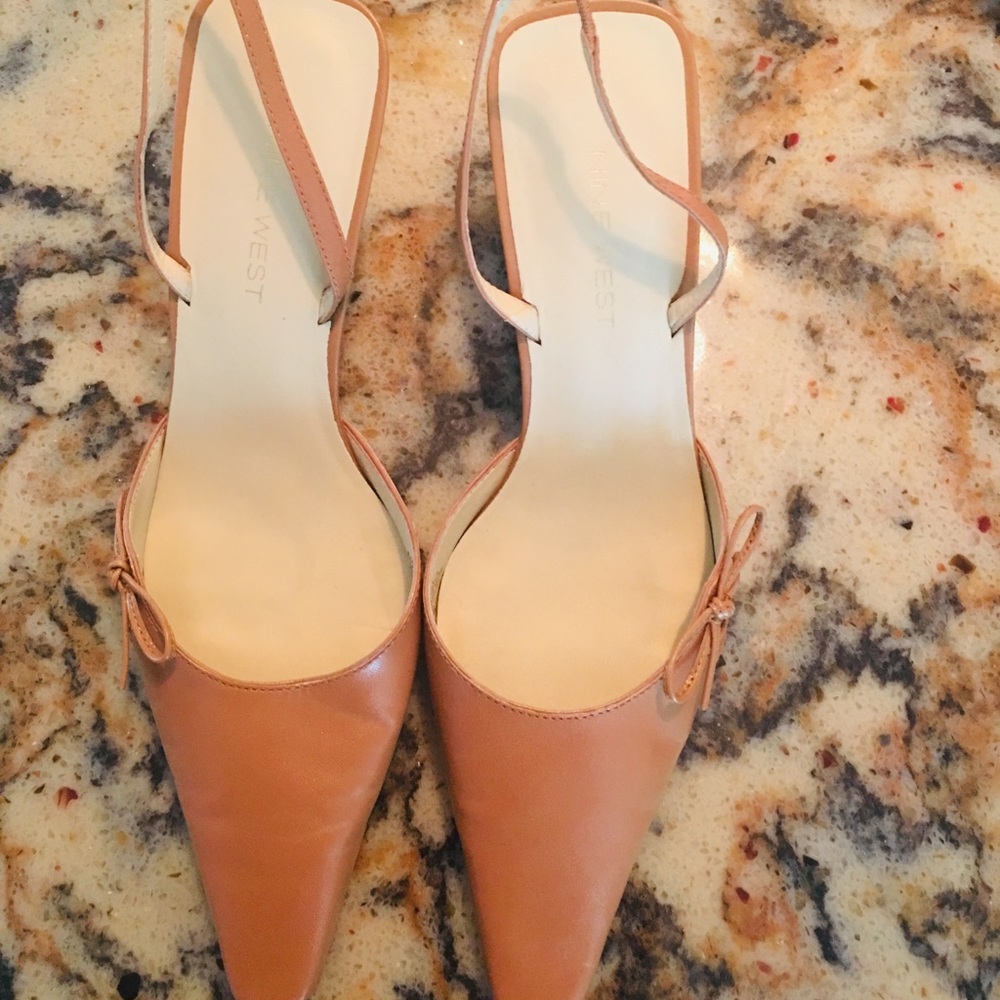 Sling back heels